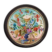 Eeboo Piece And Love Crazy Bug Bouquet 500 Piece Round Jigsaw 500 Puzzle