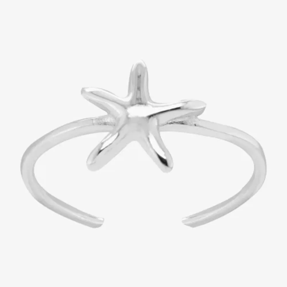 Itsy Bitsy Adjustable Size 3 - 8 Sterling Silver Hypoallergenic Adjustable Toe Ring