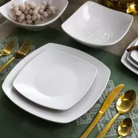 Elama Newman 18-pc. Porcelain Dinnerware Set
