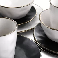 Elama Roman 16-pc. Stoneware Dinnerware Set