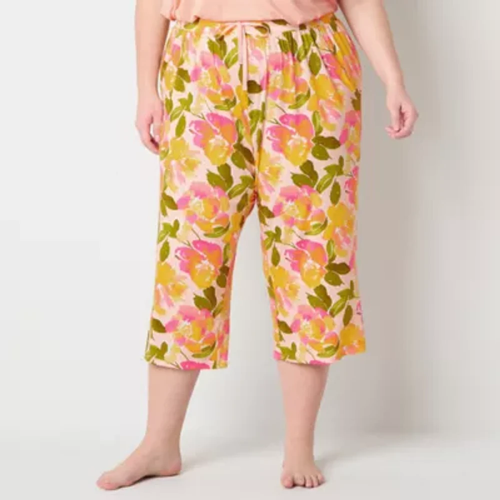 Sleep Chic Pajama Capri Pant Plus
