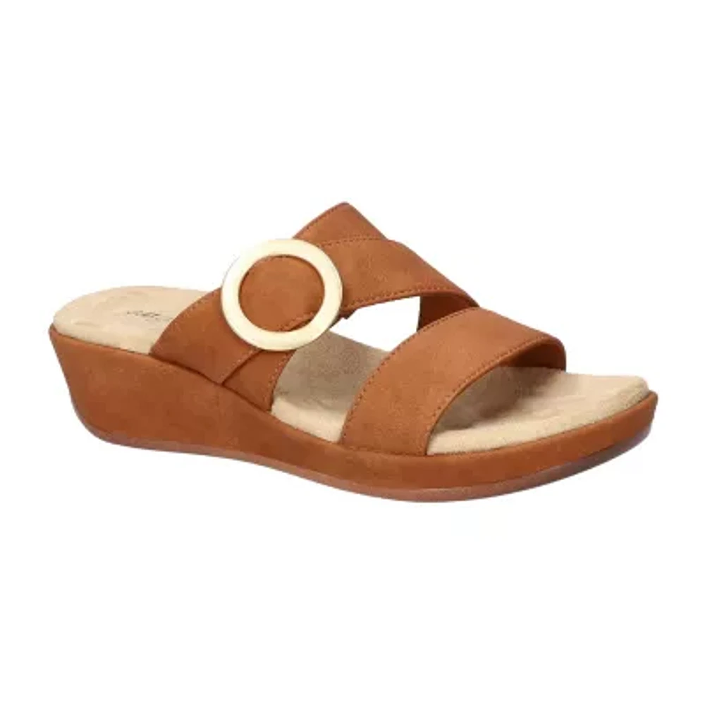 Easy Street Womens Mina Wedge Sandals