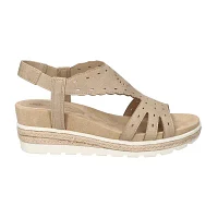 Easy Street Womens Fran Wedge Sandals