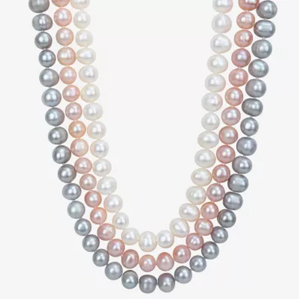 Womens White 20 Inch Strand Necklace