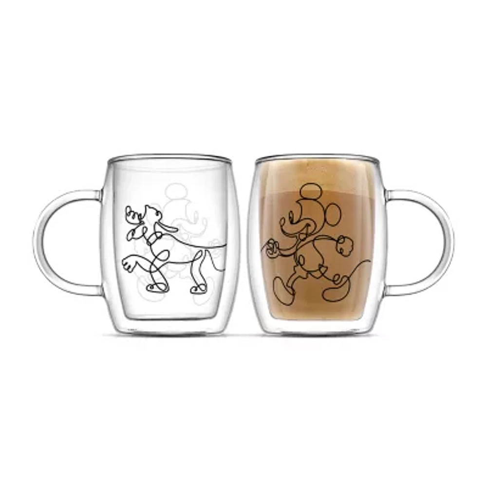 Joyjolt Mickey And Pluto Aroma Espresso Cup