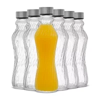 Joyjolt Fluted Glass Spring Water Bottle