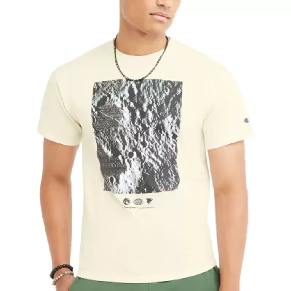 Champion Mens Crew Neck Short Sleeve Regular Fit Graphic T-Shirt