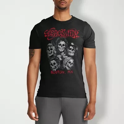 Mens Short Sleeve Aerosmith Graphic T-Shirt