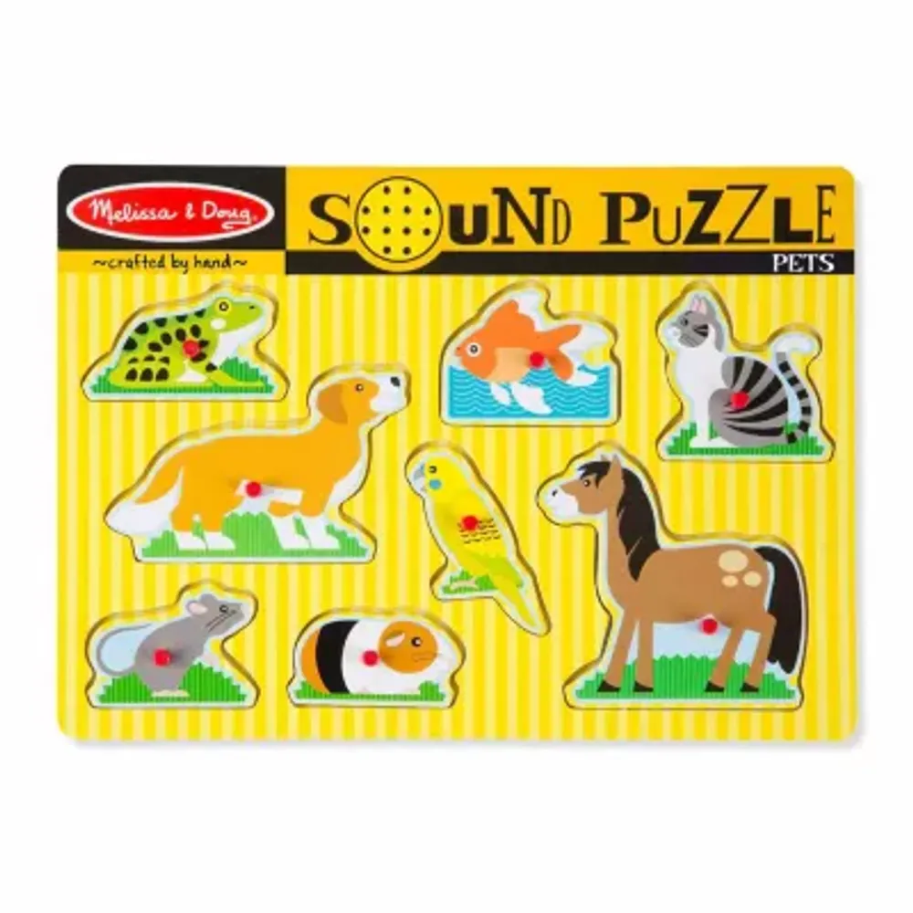 Melissa & Doug Pets Sound 9-pc. Non-Toxic Puzzle