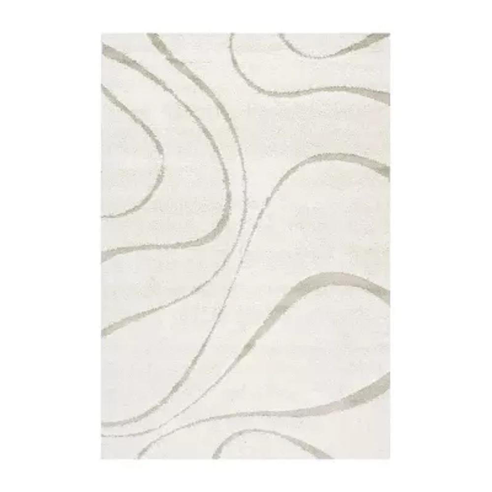 nuLoom Carolyn Modern Waves Indoor Outdoor Rectangular Accent Rug
