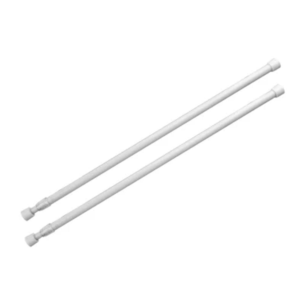 Rod Desyne 2pk 1/3" Round Tension Curtain