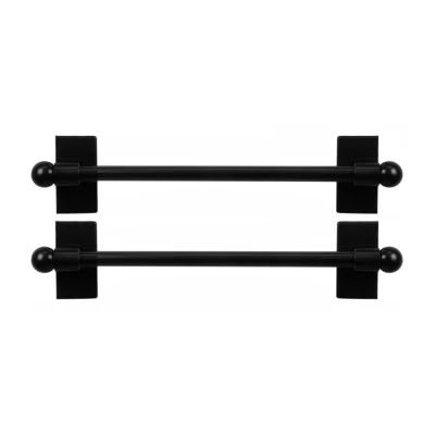 Rod Desyne 2pk Self Adhesive 7/16 Adjustable Curtain