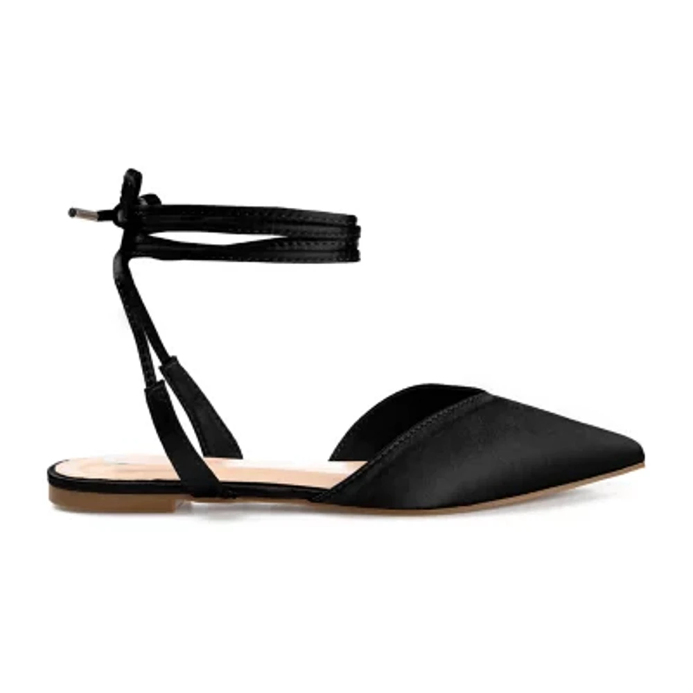 Journee Collection Theia Womens Pointed Ballet Flats