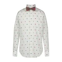 TFW Little & Big Kid Boys Point Collar Long Sleeve Shirt + Tie Set
