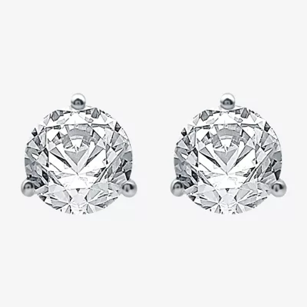 Ever Star (E-F / Si1-Si2) 3 CT. T.W. Lab Grown White Diamond 14K Gold 8.3mm Round Stud Earrings