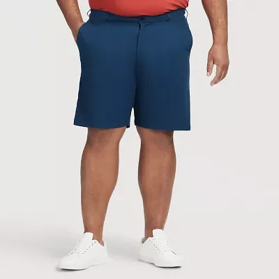 IZOD Saltwater Twill Mens 9 1/2" Big and Tall Stretch Fabric Chino Short