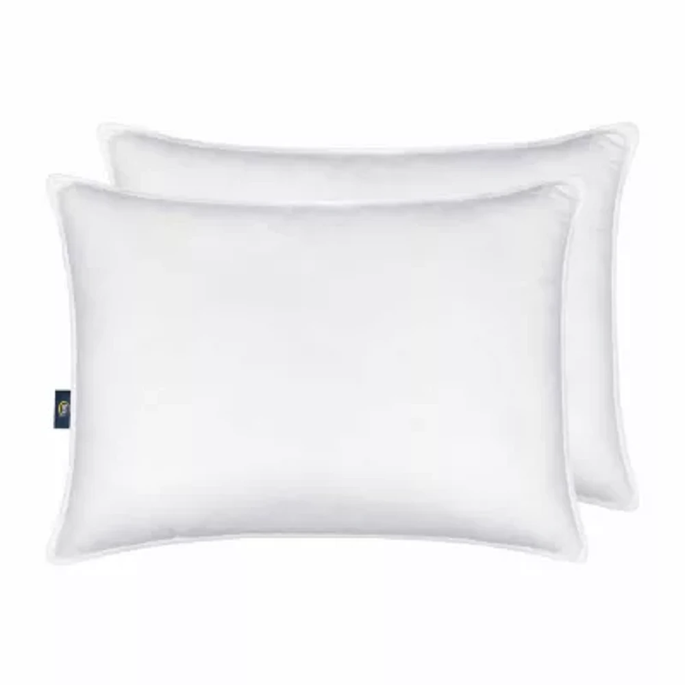 Serta® Down Illusion Medium Density 2-Pack Allergen Barrier Bed Pillow