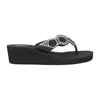 Mixit Womens 5 Disc Wedge Sandals