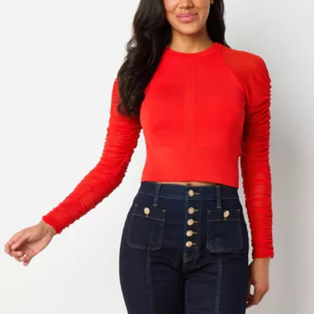 Bold Elements Womens Crew Neck Long Sleeve Pullover Sweater