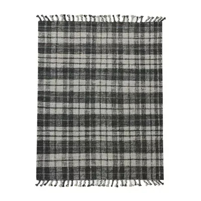 Amer Rugs Hermoppa Aster Plaid Flatweave Plaid Reversible Indoor Rectangular Accent Rug