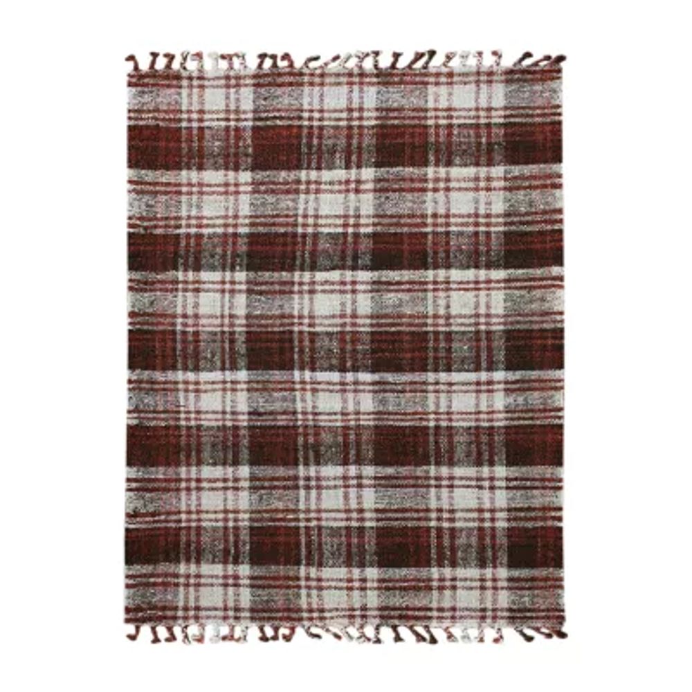 Amer Rugs Hermoppa Xan Plaid Flatweave Reversible Indoor Rectangular Accent Rug