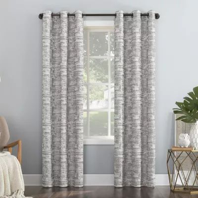 Sun Zero Parrish Grommet Top Energy Saving 100% Blackout Single Curtain Panel