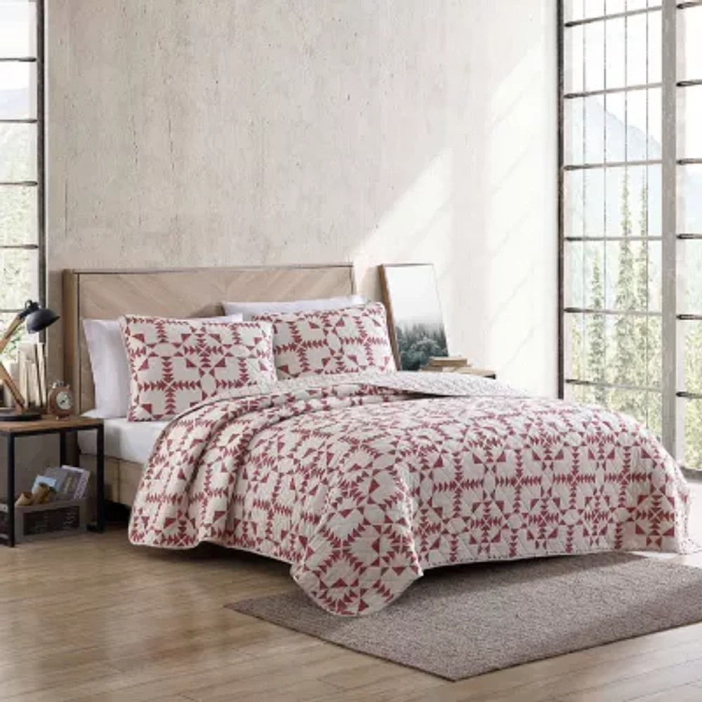 Eddie Bauer Arrowhead Geometric Reversible Quilt Set
