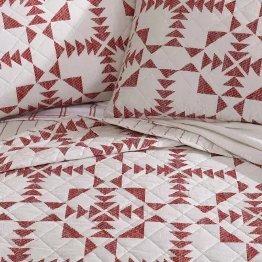 Eddie Bauer Arrowhead Geometric Reversible Quilt Set