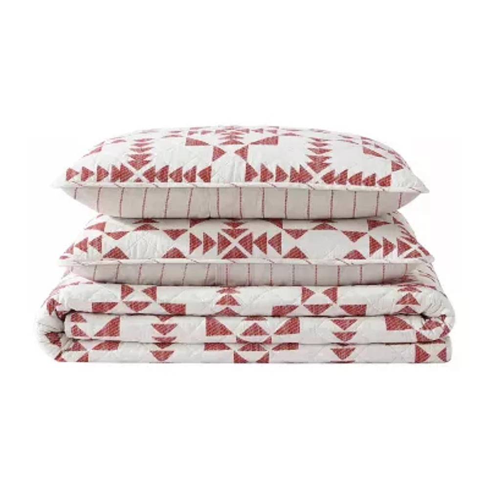 Eddie Bauer Arrowhead Geometric Reversible Quilt Set