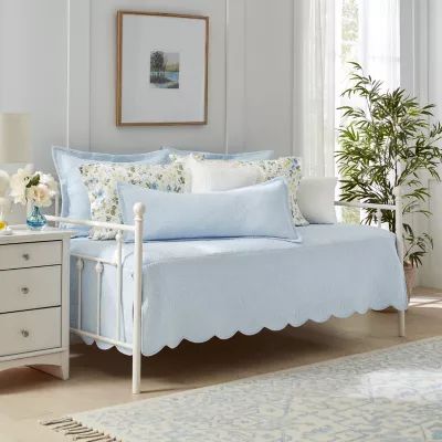 Laura Ashley Solid Trellis Daybed Cover Set