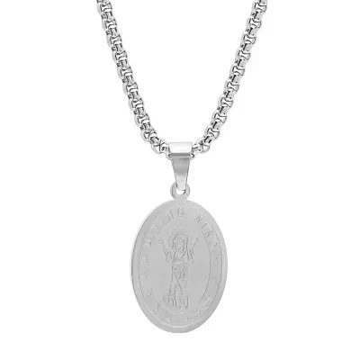 Mens 18K Gold Over Stainless Steel Semisolid Curb Hypoallergenic Chain Bracelet