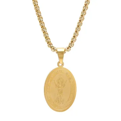 Mens Stainless Steel Semisolid Curb Hypoallergenic Chain Bracelet