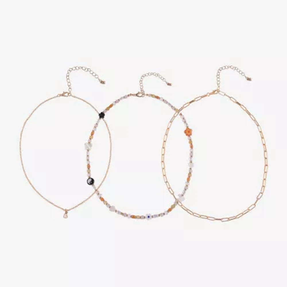 Arizona Gold Tone Girls Heart 3-pc. Necklace Set