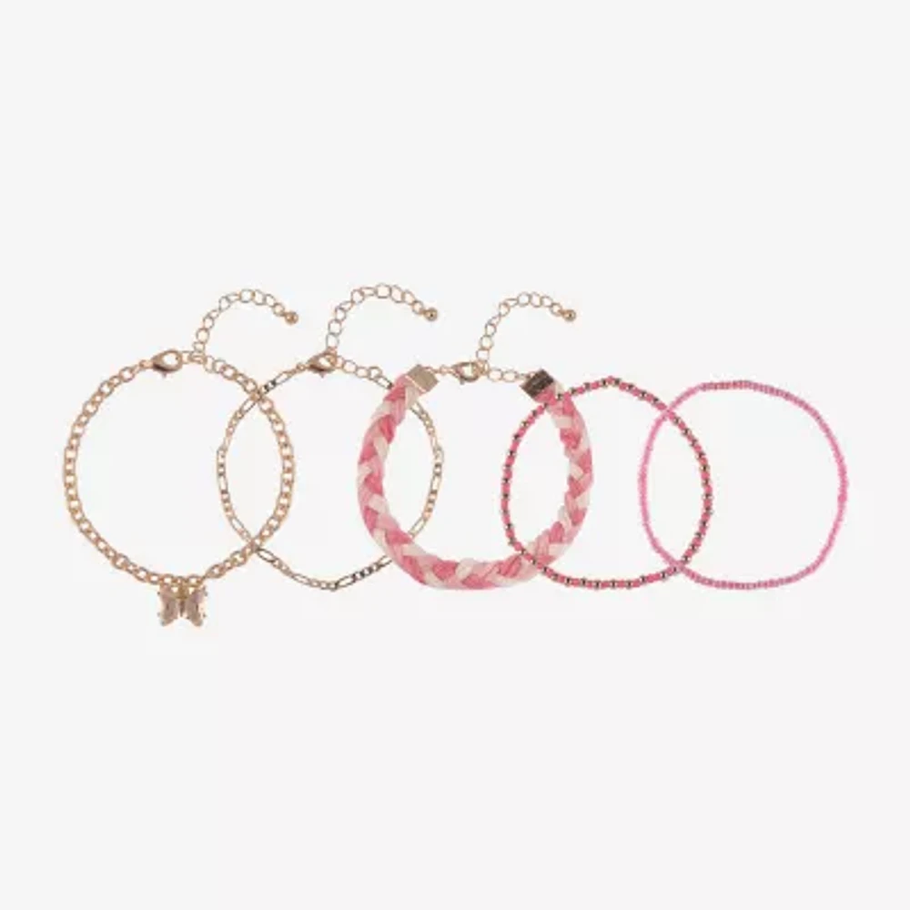 Arizona Gold Tone Womens 5-pc. Bracelet Set