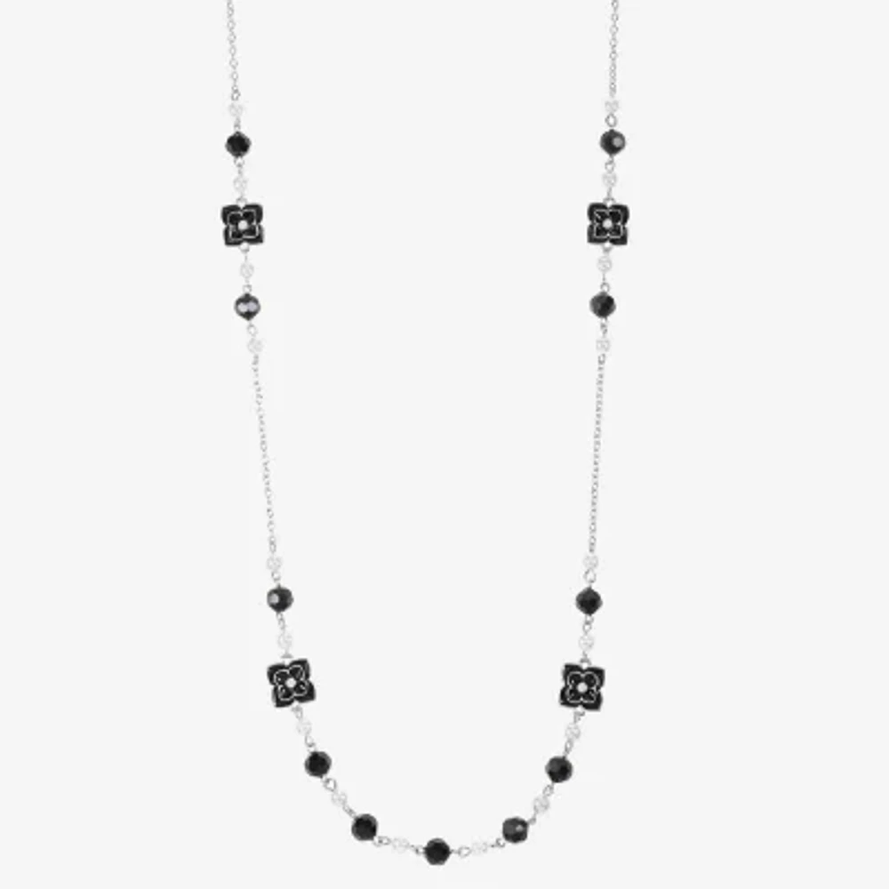 Mixit Silver Tone Womens 34 Inch Strand Necklace