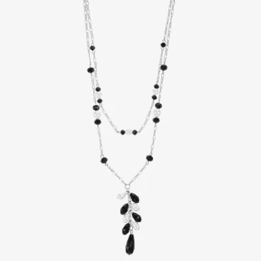 Mixit Silver Tone Womens 17 Inch Y Necklace