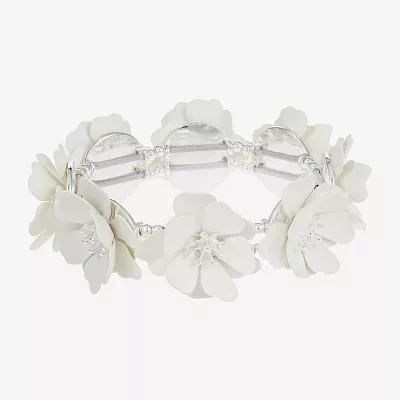 Liz Claiborne Womens Flower Stretch Bracelet