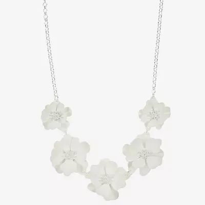 Liz Claiborne Frontal Womens 17 Inch Collar Necklace