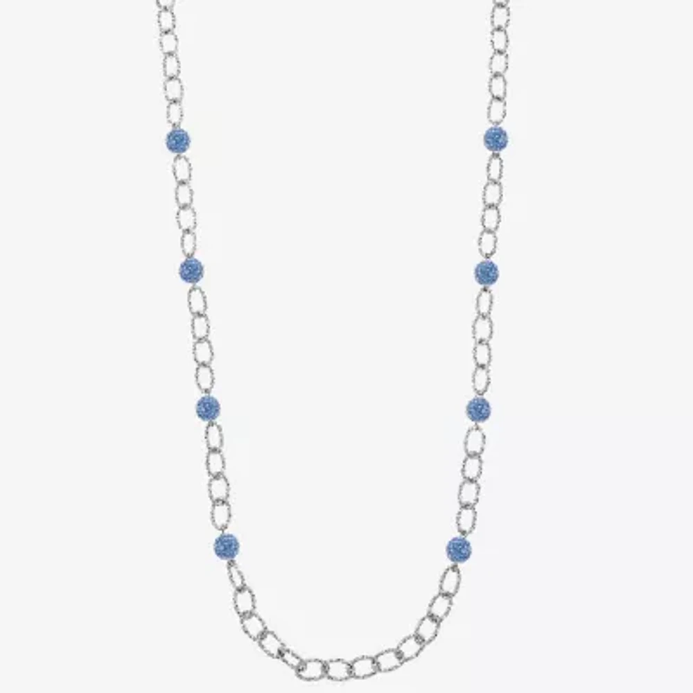 Monet Jewelry Womens Glass 34 Inch Strand Necklace