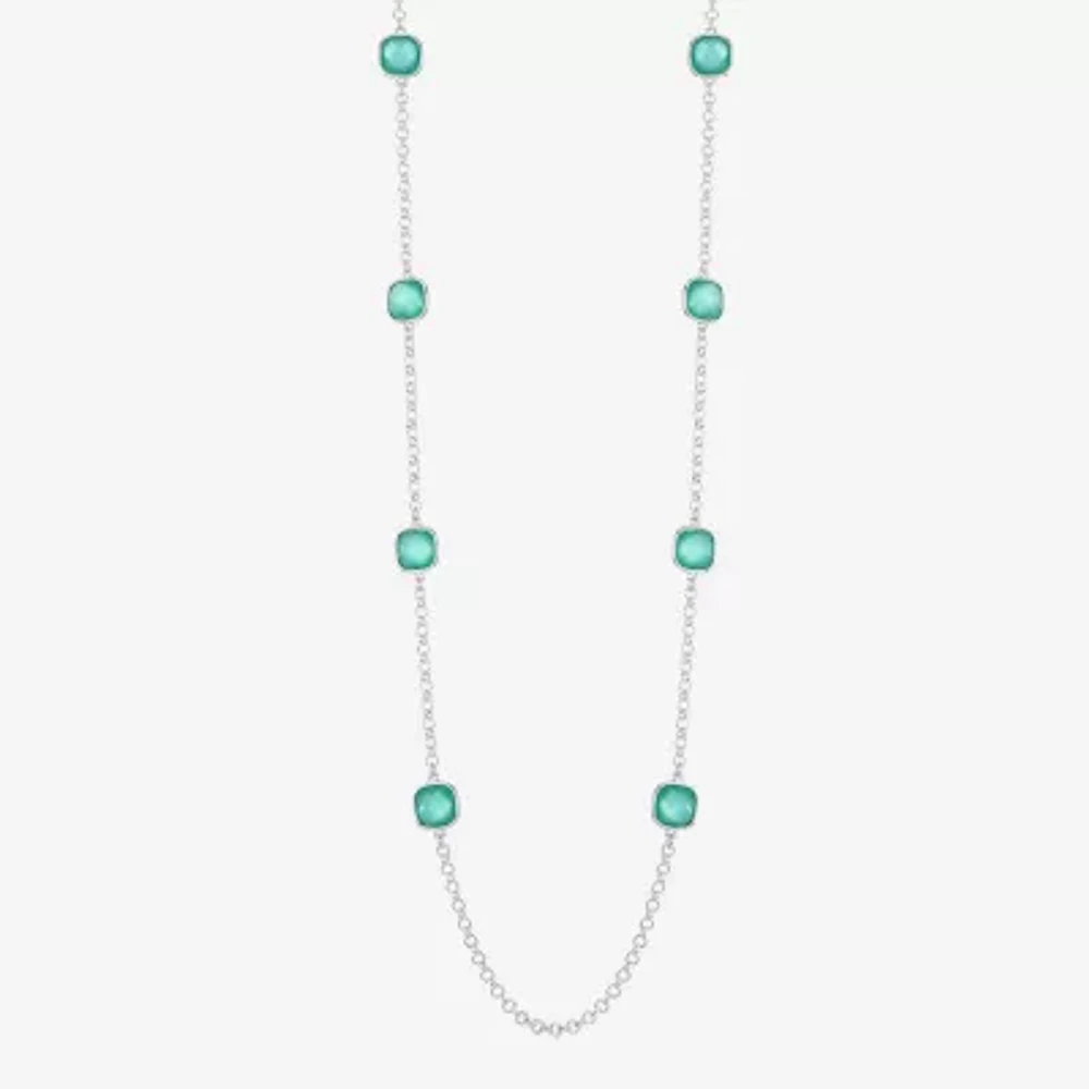 Monet Jewelry Womens Glass 36 Inch Strand Necklace