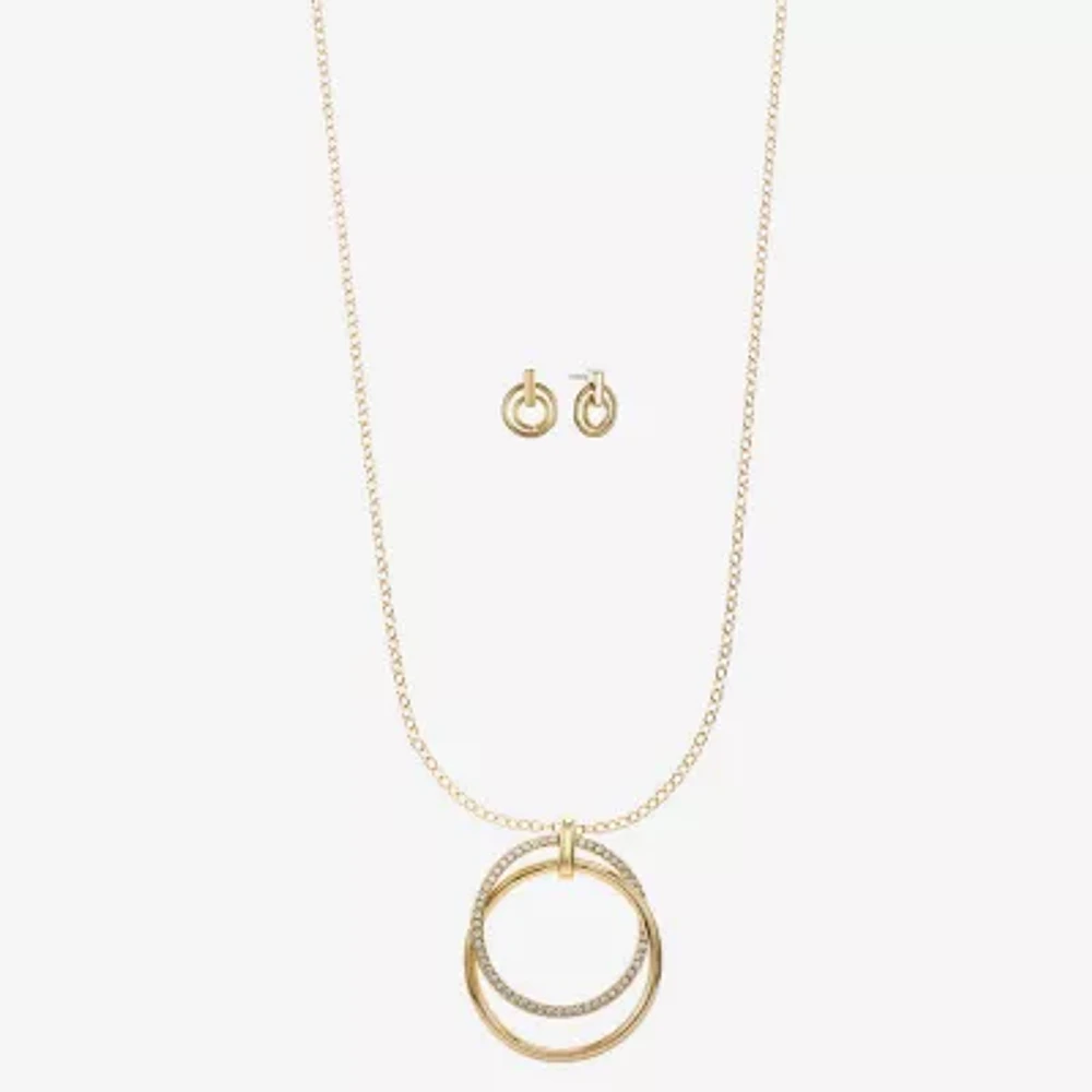 Liz Claiborne Womens Glass 2-pc. Jewelry Set