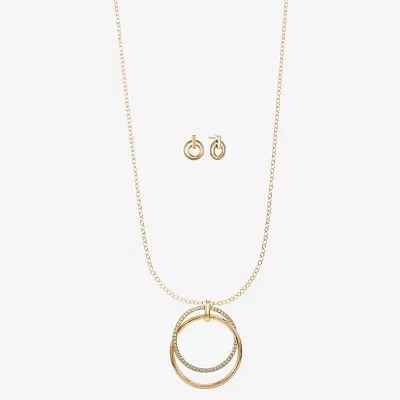 Liz Claiborne Womens Glass 2-pc. Jewelry Set