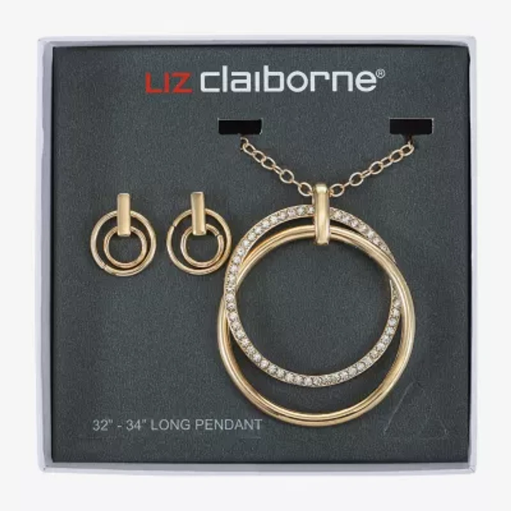 Liz Claiborne Womens Glass 2-pc. Jewelry Set