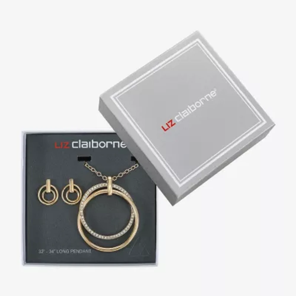 Liz Claiborne Womens Glass 2-pc. Jewelry Set