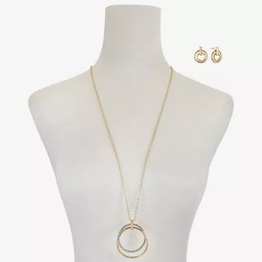 Liz Claiborne Womens Glass 2-pc. Jewelry Set