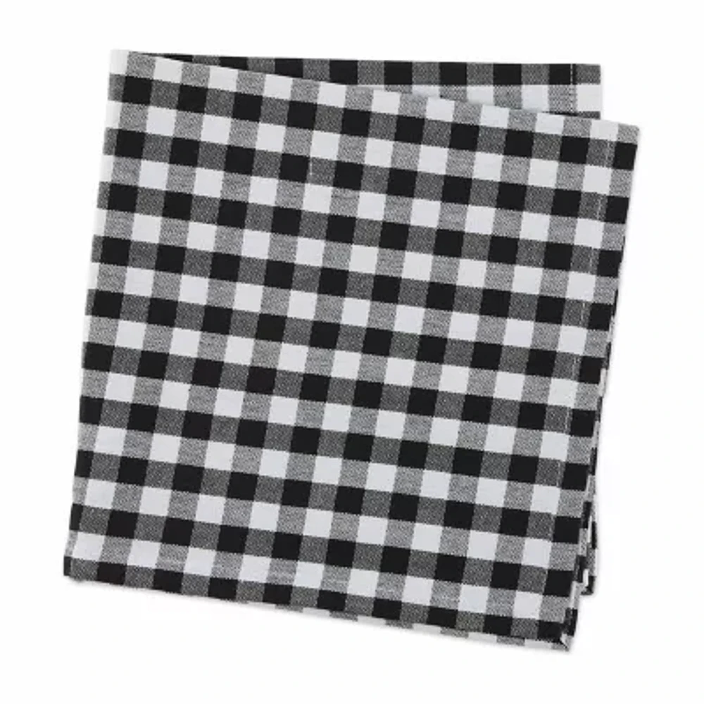 Design Imports Black/White Gingham 4-pc. Napkins