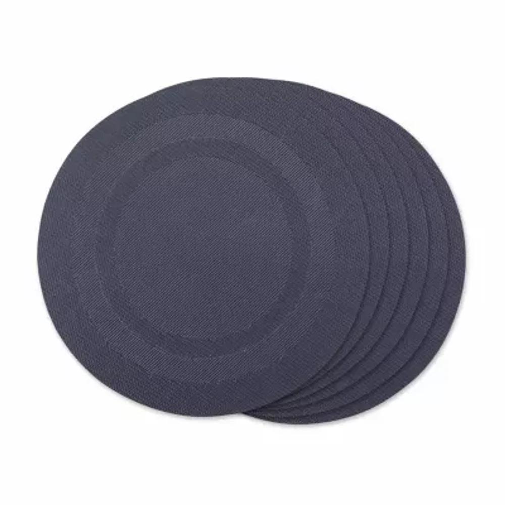 Design Imports Stonewash Blue Pvc Doubleframe 6-pc. Placemat