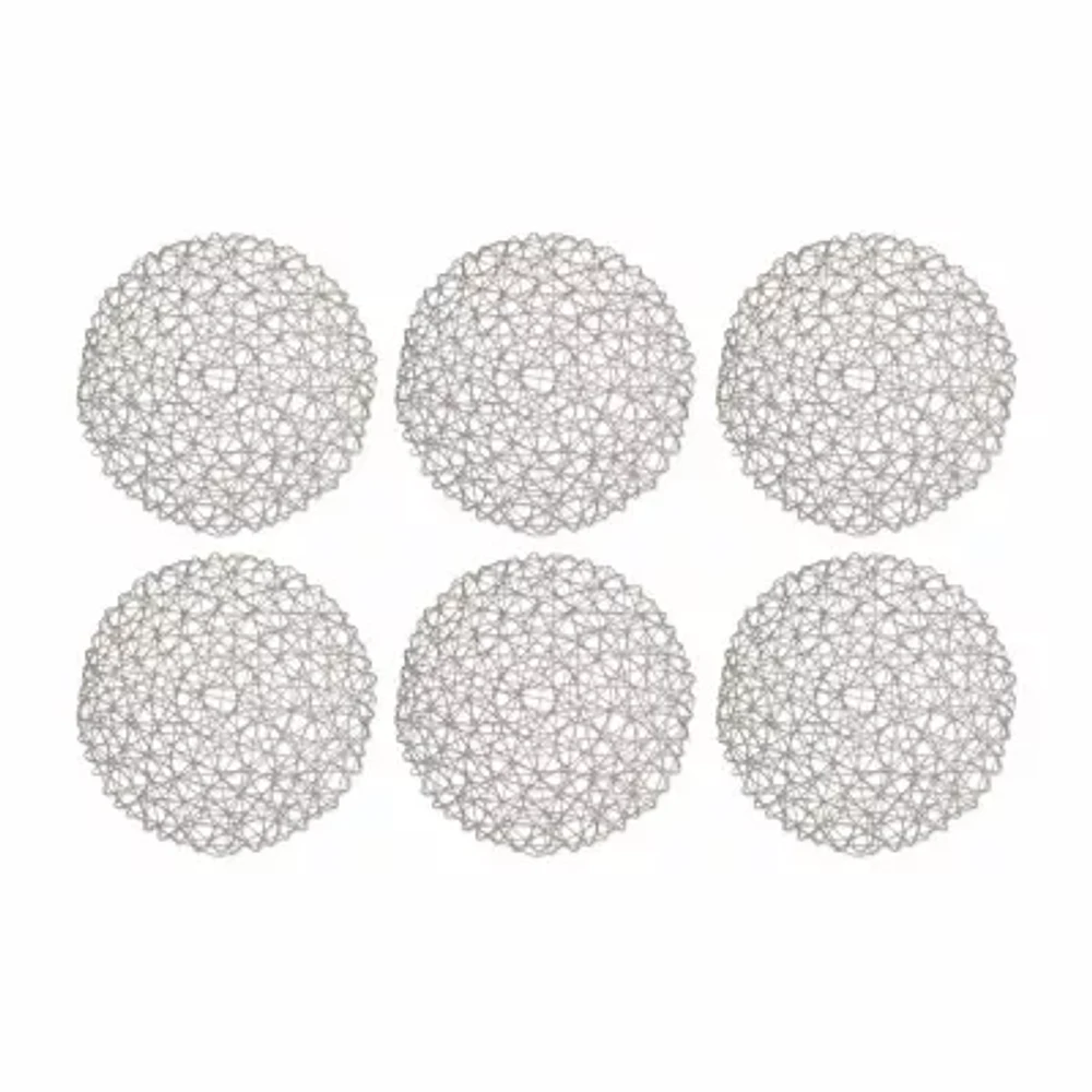 Design Imports Gray Woven Paper 6-pc. Placemat