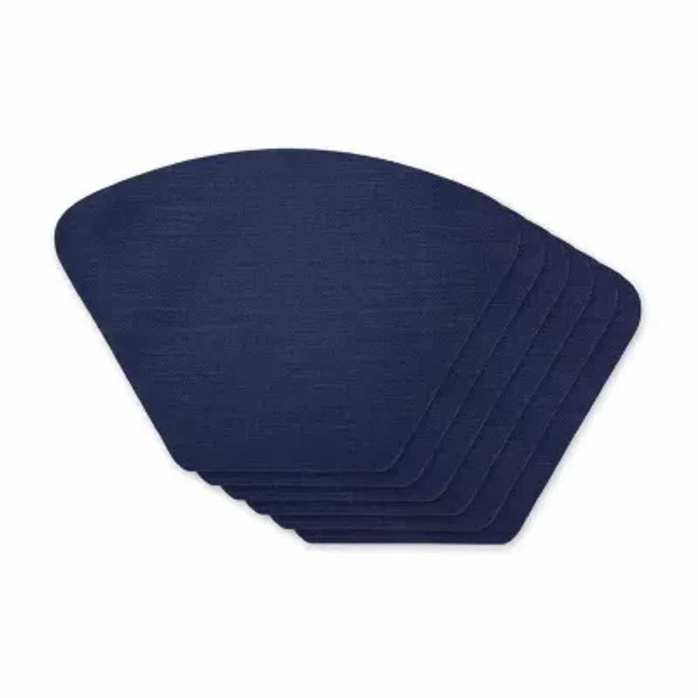 Design Imports Nautical Blue Solid Table 6-pc. Placemat