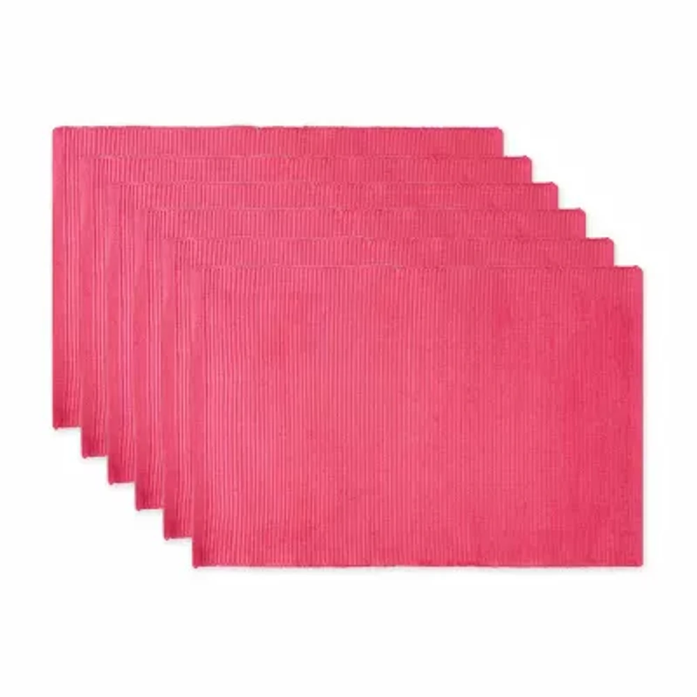 Design Imports Flamingo Ribbed 6-pc. Placemat